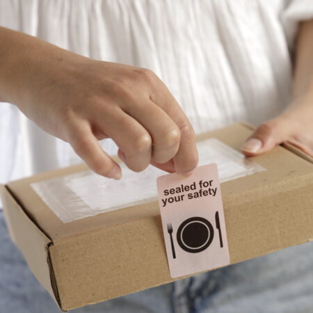 Etiquetas de Seguridad para Alimentos | 250 Unidades